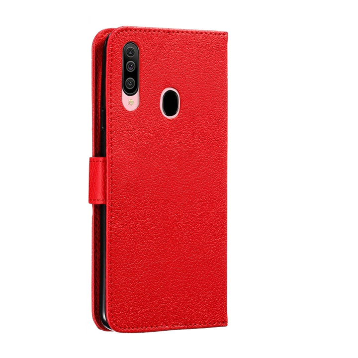 Feather Pattern Litchi Texture Horizontal Flip Leather Case with Holder & Wallet & Card Slots, For Galaxy A20s, For Galaxy M30s