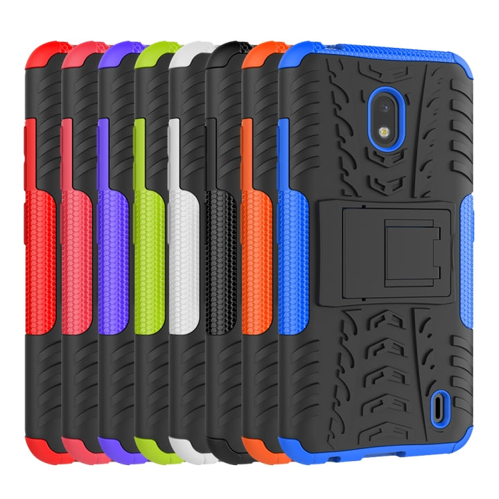 Tire Texture TPU + PC Shockproof Case with Holder, For Nokia 2.2, For OPPO Realme X, For Huawei Honor 9X Pro, For Galaxy Note 10 Plus