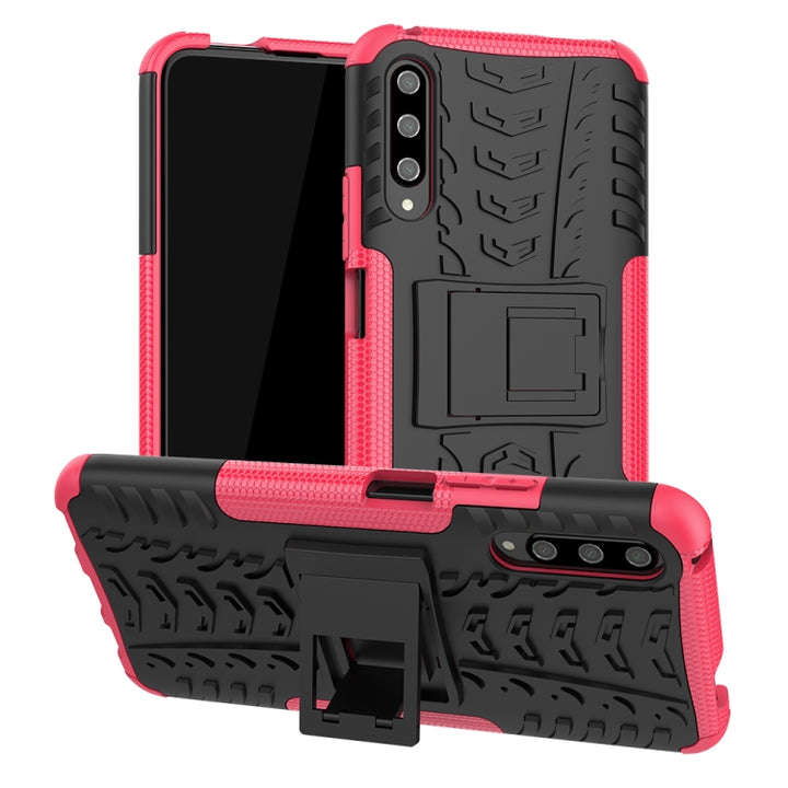 Tire Texture TPU + PC Shockproof Case with Holder, For Nokia 2.2, For OPPO Realme X, For Huawei Honor 9X Pro, For Galaxy Note 10 Plus