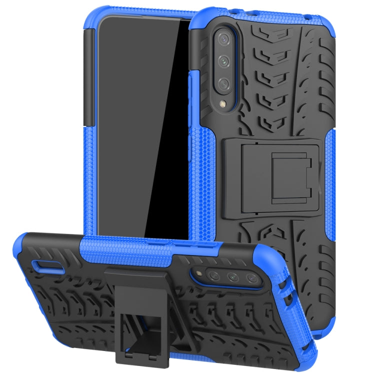 Tire Texture TPU + PC Shockproof Case with Holder, For Huawei Nova 5i Pro, For Huawei Honor 20 Pro, For Xiaomi Mi CC9e