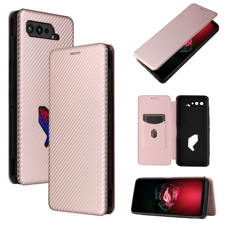 Carbon Fiber Texture Magnetic Horizontal Flip TPU + PC + PU Leather Case with Card Slot, For Asus ROG Phone 5, For Blackview BV6300 Pro, For Samsung Galaxy M62, For Samsung Galaxy F62, For Sony Xperia 1 III