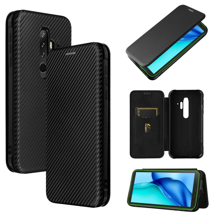 Carbon Fiber Texture Magnetic Horizontal Flip TPU + PC + PU Leather Case with Card Slot, For Asus ROG Phone 5, For Blackview BV6300 Pro, For Samsung Galaxy M62, For Samsung Galaxy F62, For Sony Xperia 1 III