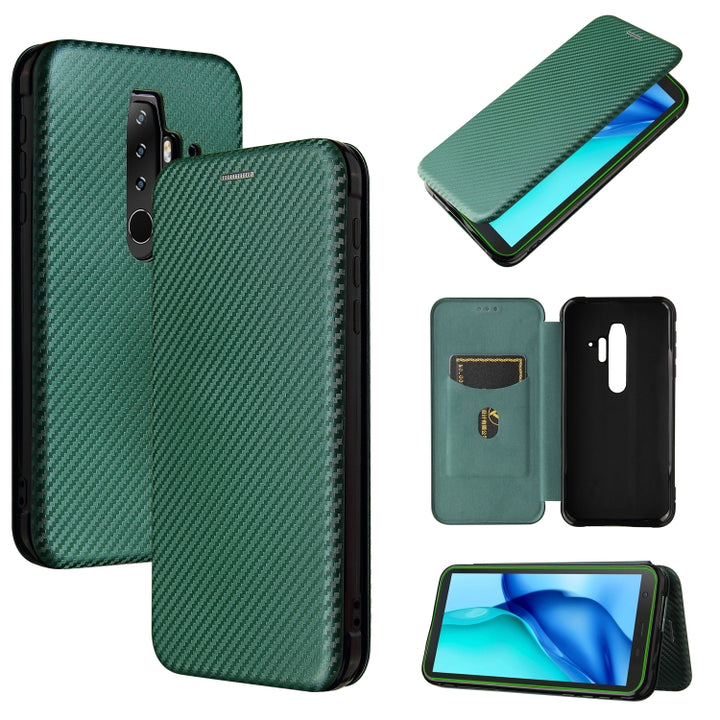 Carbon Fiber Texture Magnetic Horizontal Flip TPU + PC + PU Leather Case with Card Slot, For Asus ROG Phone 5, For Blackview BV6300 Pro, For Samsung Galaxy M62, For Samsung Galaxy F62, For Sony Xperia 1 III