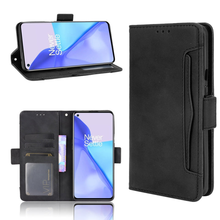 Skin Feel Calf Pattern Horizontal Flip Leather Case with Holder & Card Slots & Photo Frame, For Oneplus 9R (US Version), For Oneplus 9R