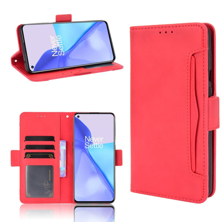 Skin Feel Calf Pattern Horizontal Flip Leather Case with Holder & Card Slots & Photo Frame, For Oneplus 9R (US Version), For Oneplus 9R