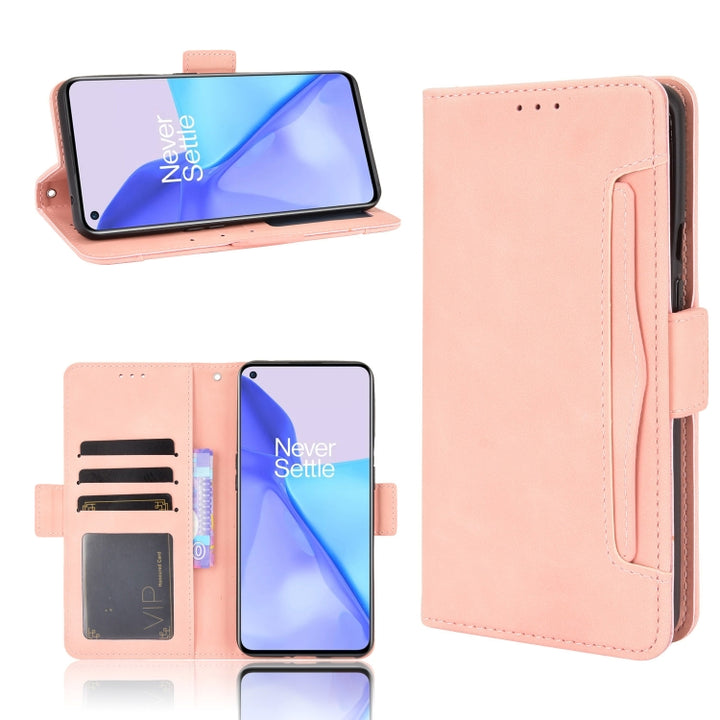 Skin Feel Calf Pattern Horizontal Flip Leather Case with Holder & Card Slots & Photo Frame, For Oneplus 9R (US Version), For Oneplus 9R