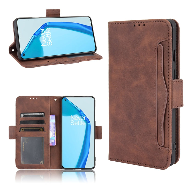 Skin Feel Calf Pattern Horizontal Flip Leather Case with Holder & Card Slots & Photo Frame, For Oneplus 9R (US Version), For Oneplus 9R