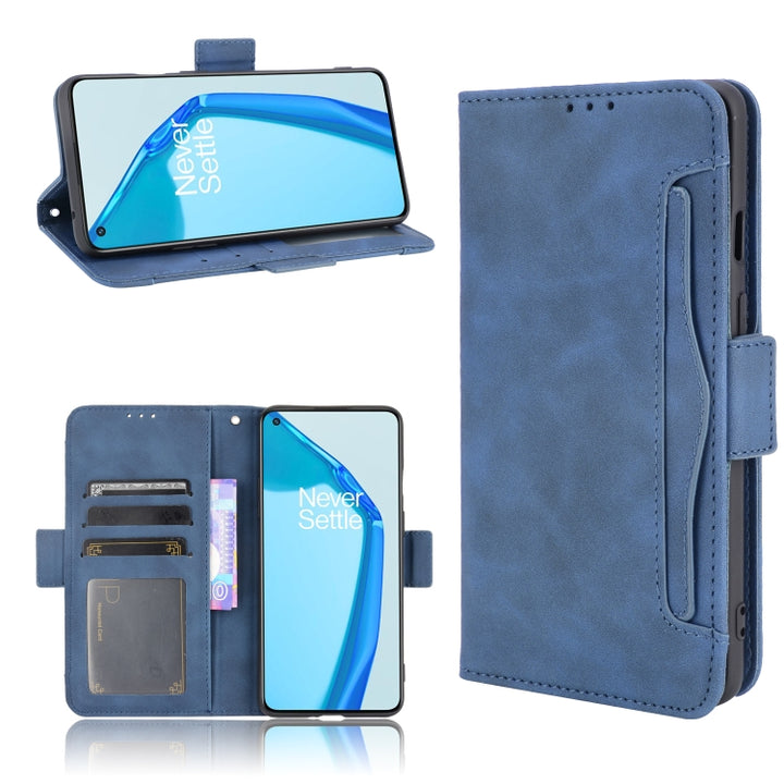 Skin Feel Calf Pattern Horizontal Flip Leather Case with Holder & Card Slots & Photo Frame, For Oneplus 9R (US Version), For Oneplus 9R