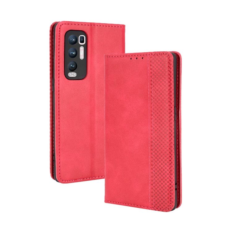 Magnetic Buckle Retro Crazy Horse Texture Horizontal Flip Leather Case with Holder & Card Slots & Photo Frame, For OPPO Find X3 / Find X3 Pro, For OPPO Reno5 Pro Plus / Find X3 Neo, For Xiaomi Redmi Note 10 4G / Note 10S