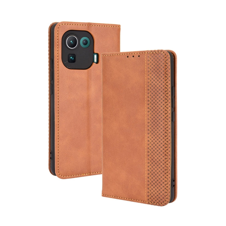 Magnetic Buckle Retro Crazy Horse Texture Horizontal Flip Leather Case with Holder & Card Slots & Photo Frame, For OPPO Find X3 / Find X3 Pro, For OPPO Reno5 Pro Plus / Find X3 Neo, For Xiaomi Redmi Note 10 4G / Note 10S