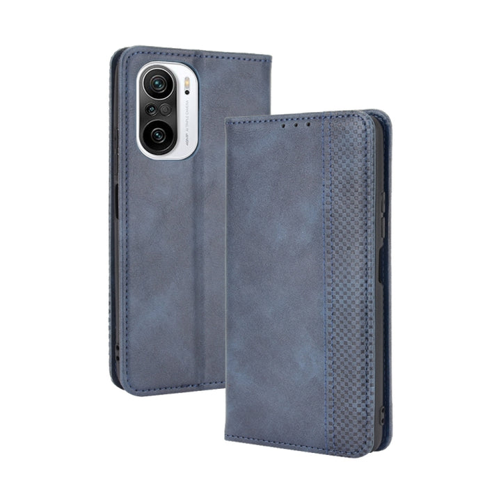 Magnetic Buckle Retro Crazy Horse Texture Horizontal Flip Leather Case with Holder & Card Slots & Photo Frame, For OPPO Find X3 / Find X3 Pro, For OPPO Reno5 Pro Plus / Find X3 Neo, For Xiaomi Redmi Note 10 4G / Note 10S