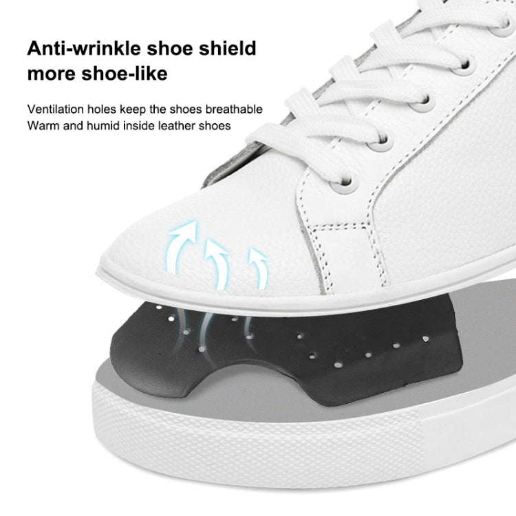 1 Pair 006 Anti-crease Anti-wrinkle Invisible Shoe Shield Holder Protector, Shoe Shield (White), Shoe Shield (Black)