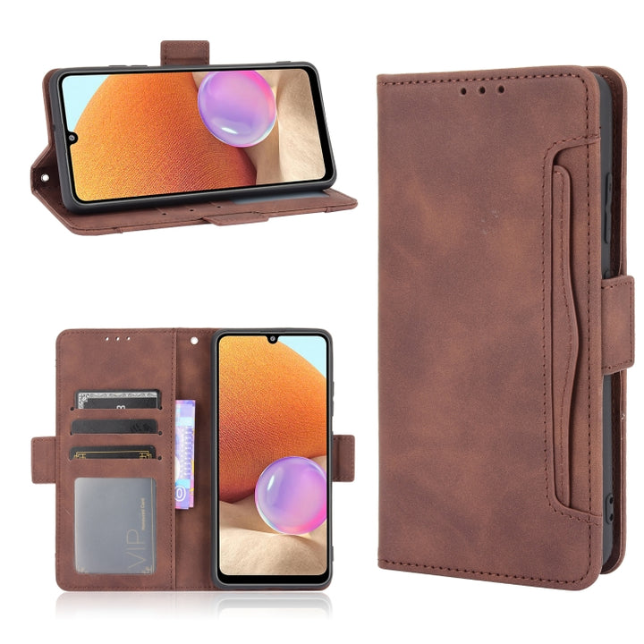 Skin Feel Calf Pattern Horizontal Flip Leather Case with Holder & Card Slots & Photo Frame, For Xiaomi Redmi Note 10 4G / Note 10S, For Xiaomi Redmi Note 10 Pro / Note 10 Pro Max, For Ulefone Note 11P, For Samsung Galaxy A32 4G