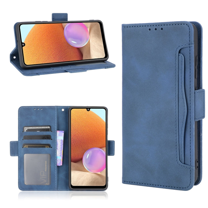 Skin Feel Calf Pattern Horizontal Flip Leather Case with Holder & Card Slots & Photo Frame, For Xiaomi Redmi Note 10 4G / Note 10S, For Xiaomi Redmi Note 10 Pro / Note 10 Pro Max, For Ulefone Note 11P, For Samsung Galaxy A32 4G