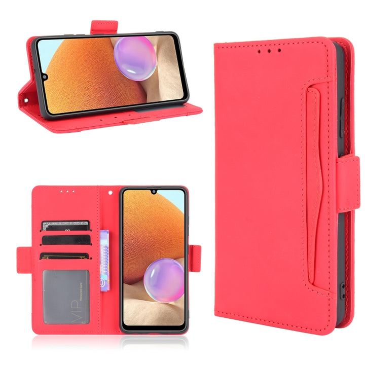 Skin Feel Calf Pattern Horizontal Flip Leather Case with Holder & Card Slots & Photo Frame, For Xiaomi Redmi Note 10 4G / Note 10S, For Xiaomi Redmi Note 10 Pro / Note 10 Pro Max, For Ulefone Note 11P, For Samsung Galaxy A32 4G