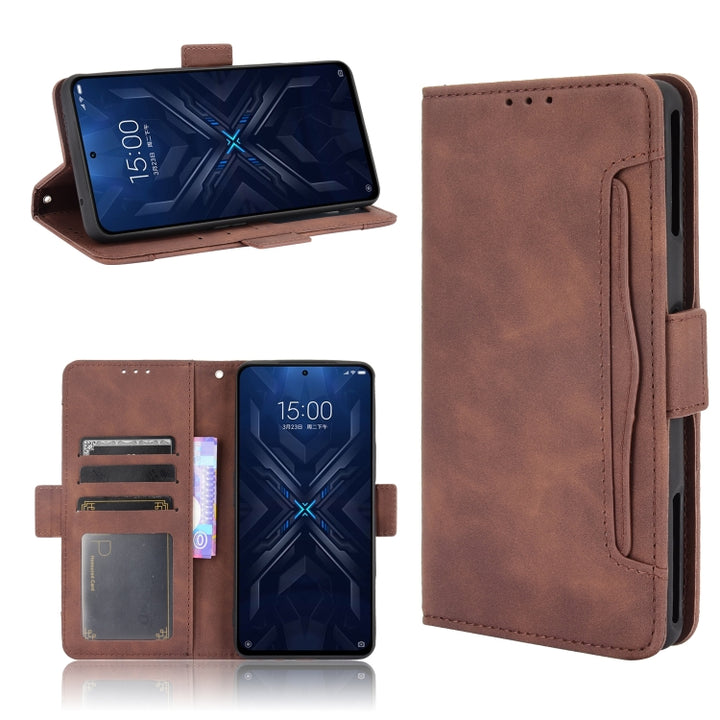 Skin Feel Calf Pattern Horizontal Flip Leather Case with Holder & Card Slots & Photo Frame, For Xiaomi Black Shark 4 Pro