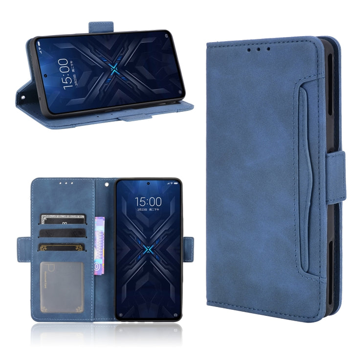 Skin Feel Calf Pattern Horizontal Flip Leather Case with Holder & Card Slots & Photo Frame, For Xiaomi Black Shark 4 Pro