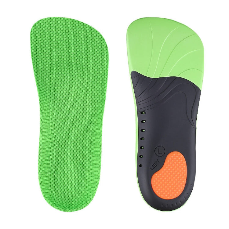 1 Pair 068 Sports Shockproof Massage Arch Of Foot Flatfoot Support Insole Shoe-pad, 068 XS (Green Orange), 068 S (Green Orange), 068 M(Green Orange), 068 L(265-270mm), 068 XL(Green Orange)