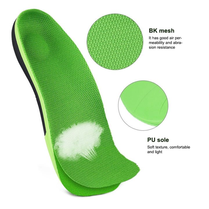 1 Pair 068 Sports Shockproof Massage Arch Of Foot Flatfoot Support Insole Shoe-pad, 068 XS (Green Orange), 068 S (Green Orange), 068 M(Green Orange), 068 L(265-270mm), 068 XL(Green Orange)