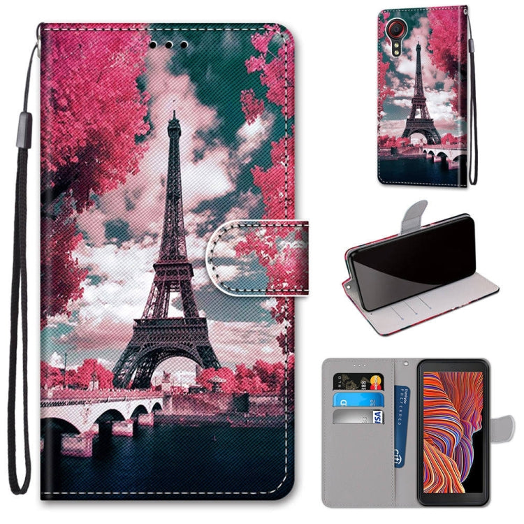 Coloured Drawing Cross Texture Horizontal Flip PU Leather Case with Holder & Card Slots & Wallet & Lanyard, For Samsung Galaxy Xcover 5, For OPPO Realme 5 / 5s / 5i / C3 / C3i / 6i/ Narzo10 / 10A / 20A, For OPPO Realme 5 / 5s / 5i / C3 / C3i / 6i