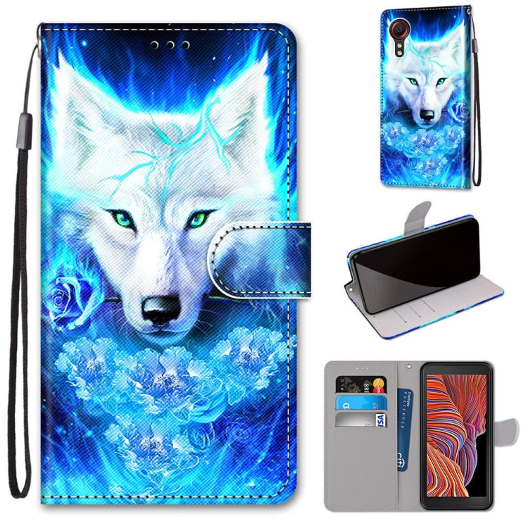 Coloured Drawing Cross Texture Horizontal Flip PU Leather Case with Holder & Card Slots & Wallet & Lanyard, For Samsung Galaxy Xcover 5, For OPPO Realme 5 / 5s / 5i / C3 / C3i / 6i/ Narzo10 / 10A / 20A, For OPPO Realme 5 / 5s / 5i / C3 / C3i / 6i