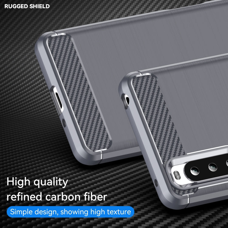 Brushed Texture Carbon Fiber TPU Case, For Sony Xperia 10 III, For Sony Xperia 1 III