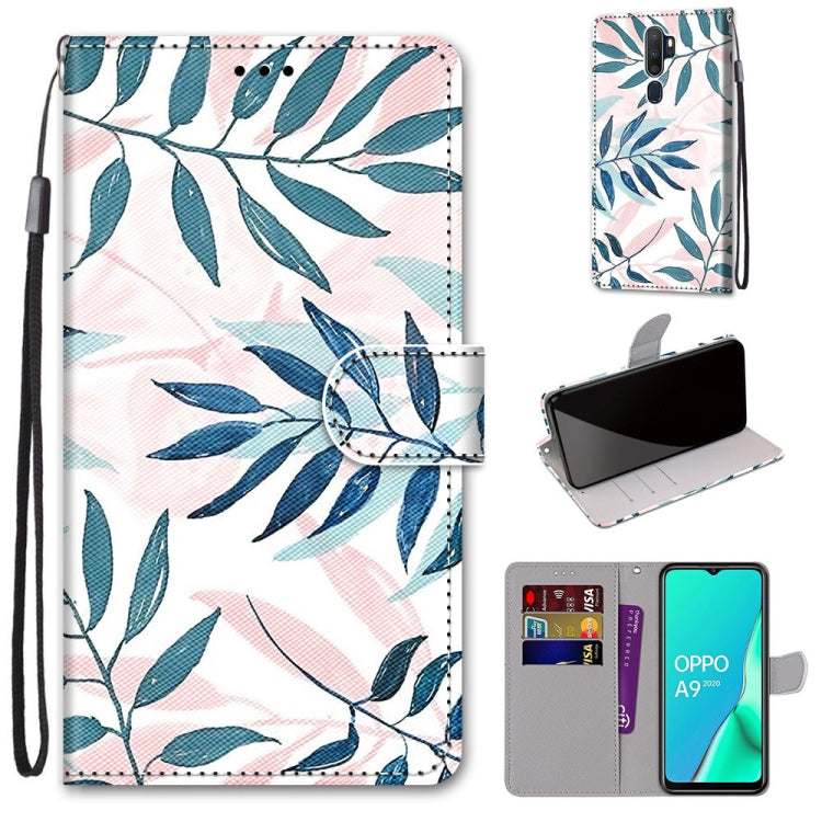 Coloured Drawing Cross Texture Horizontal Flip PU Leather Case with Holder & Card Slots & Wallet & Lanyard, For OPPO A9 (2020) / A5 (2020) / A11X / A11