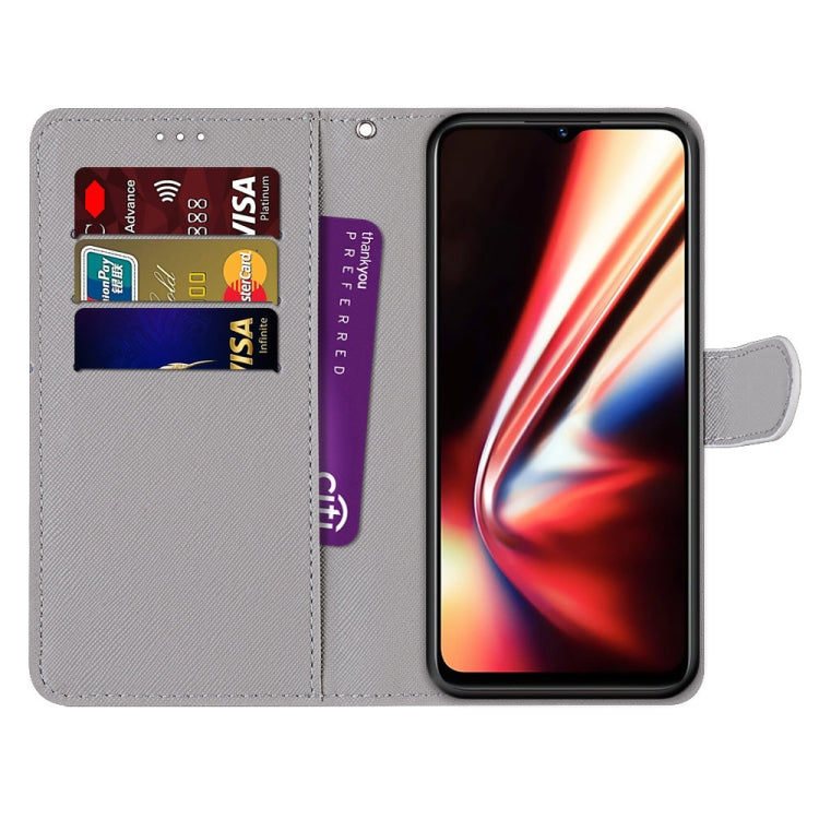 Coloured Drawing Cross Texture Horizontal Flip PU Leather Case with Holder & Card Slots & Wallet & Lanyard, For OPPO Realme 5 / 5s / 5i / C3 / C3i / 6i / Narzo10 / 10A / 20A