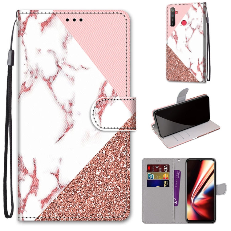 Coloured Drawing Cross Texture Horizontal Flip PU Leather Case with Holder & Card Slots & Wallet & Lanyard, For OPPO Realme 5 / 5s / 5i / C3 / C3i / 6i / Narzo10 / 10A / 20A