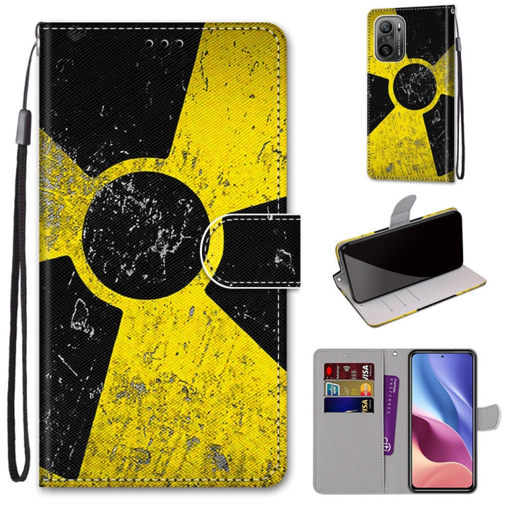 Coloured Drawing Cross Texture Horizontal Flip PU Leather Case with Holder & Card Slots & Wallet & Lanyard, For Xiaomi Redmi K40 / K40 Pro / K40 Pro+