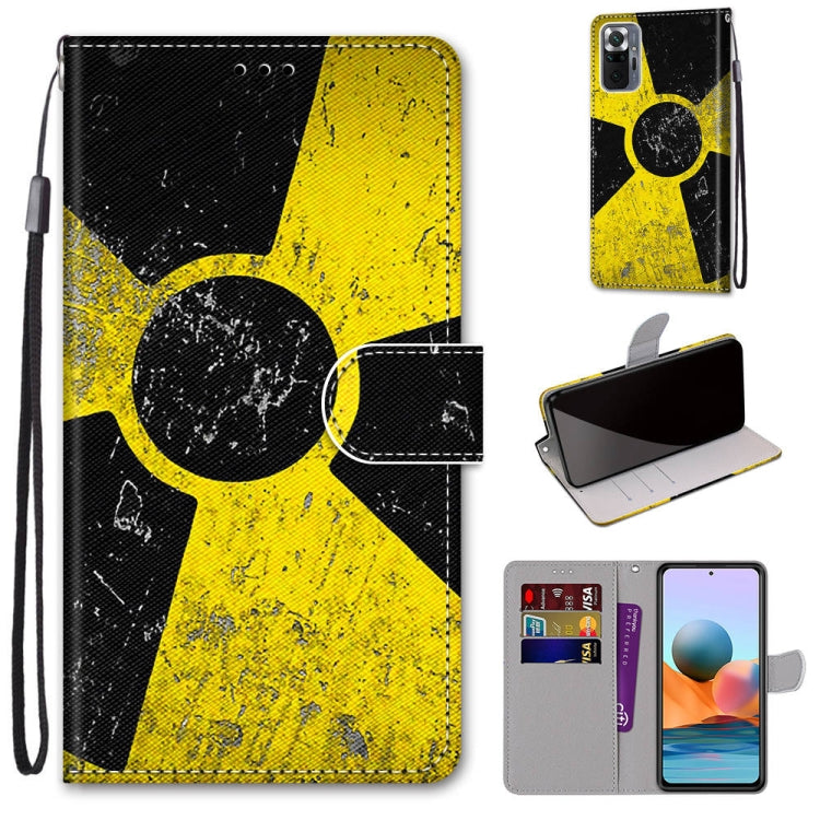 Coloured Drawing Cross Texture Horizontal Flip PU Leather Case with Holder & Card Slots & Wallet & Lanyard, For Xiaomi Redmi Note 10 Pro Max / Note 10 Pro