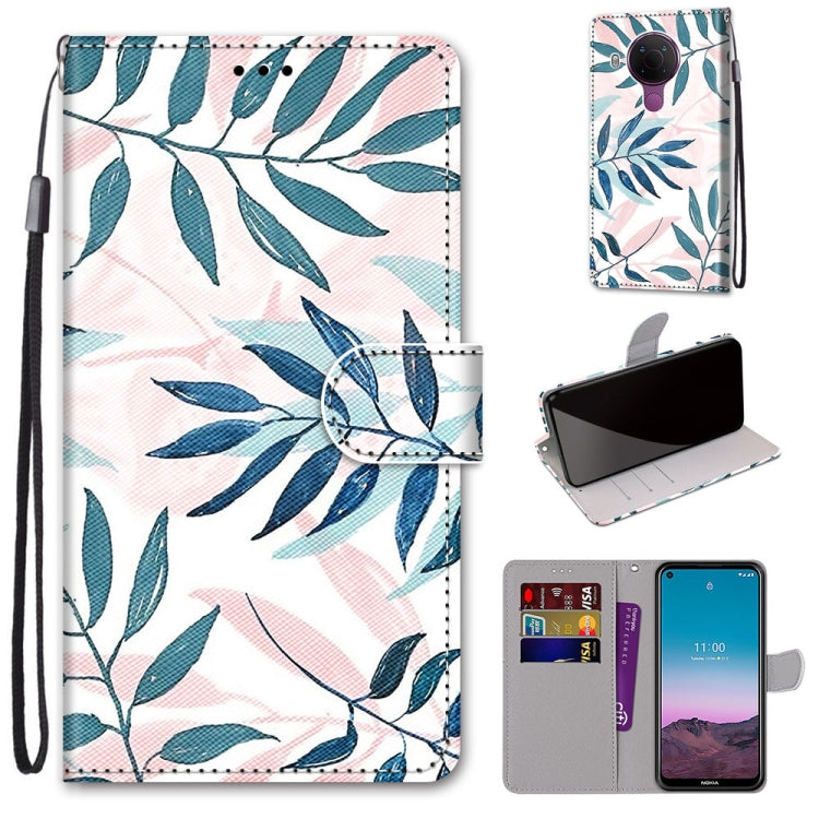 Coloured Drawing Cross Texture Horizontal Flip PU Leather Case with Holder & Card Slots & Wallet & Lanyard, For Nokia 5.4