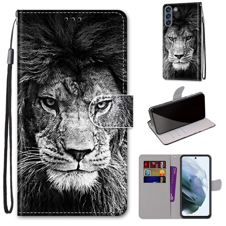 Coloured Drawing Cross Texture Horizontal Flip PU Leather Case with Holder & Card Slots & Wallet & Lanyard, For Samsung Galaxy S21 FE