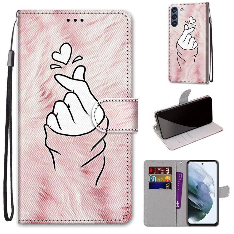 Coloured Drawing Cross Texture Horizontal Flip PU Leather Case with Holder & Card Slots & Wallet & Lanyard, For Samsung Galaxy S21 FE