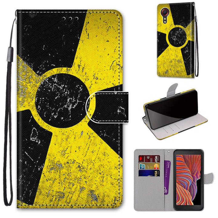 Coloured Drawing Cross Texture Horizontal Flip PU Leather Case with Holder & Card Slots & Wallet & Lanyard, For Samsung Galaxy Xcover 5, For OPPO Realme C15 / C12 / C25 / 7i (Global)/ Narzo 20 / 30A