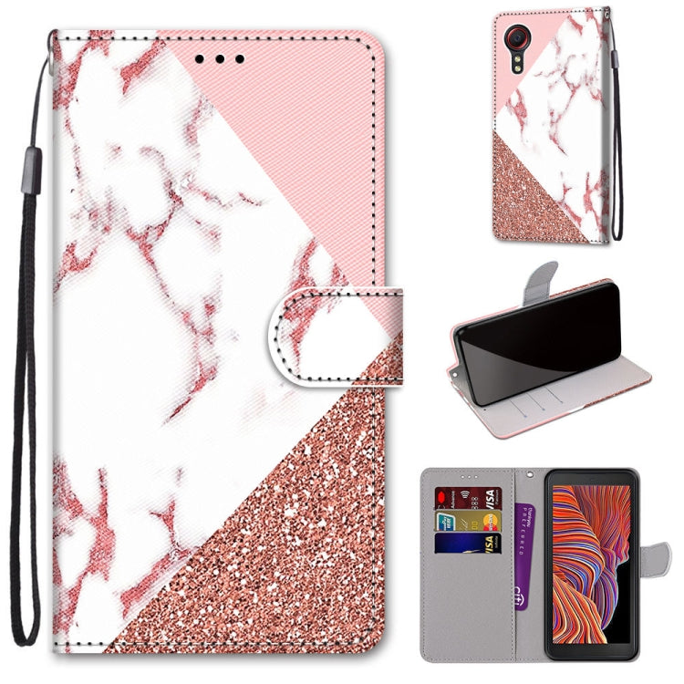 Coloured Drawing Cross Texture Horizontal Flip PU Leather Case with Holder & Card Slots & Wallet & Lanyard, For Samsung Galaxy Xcover 5, For OPPO Realme C15 / C12 / C25 / 7i (Global)/ Narzo 20 / 30A