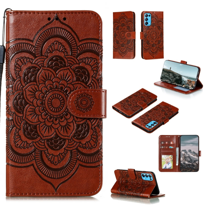 Mandala Embossing Pattern Horizontal Flip PU Leather Case with Holder & Card Slots & Walle & Lanyard, For Motorola Moto G Power (2021), For Nokia 1.4, For OPPO Reno5 5G / Find X3 Lite, For OPPO Reno5 Pro+ / Find X3 Neo