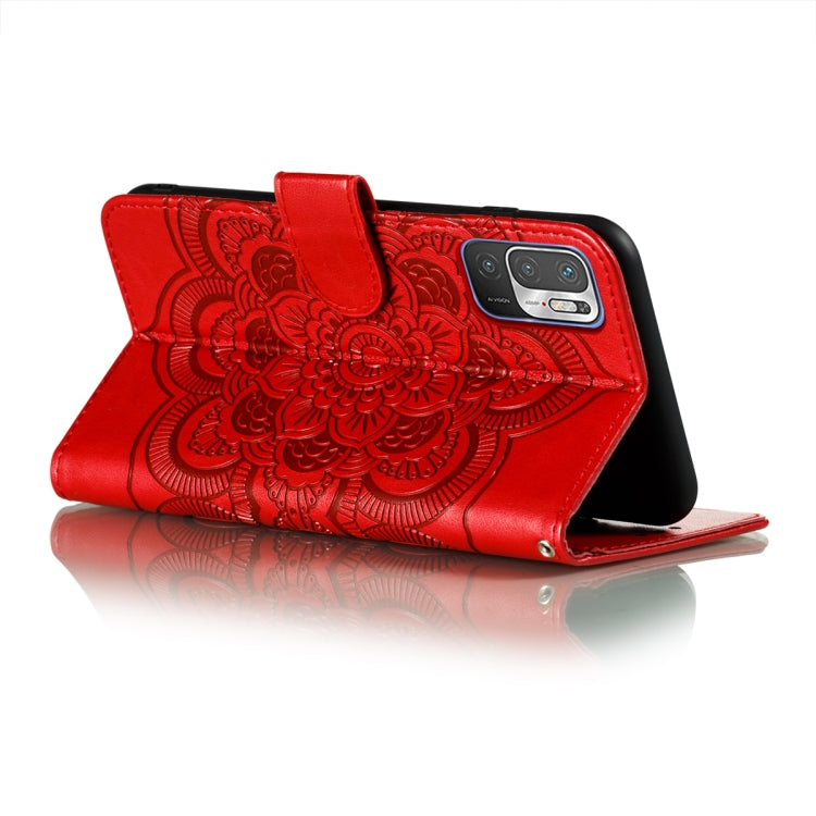 Mandala Embossing Pattern Horizontal Flip PU Leather Case with Holder & Card Slots & Walle & Lanyard, For Xiaomi Redmi Note 10 5G