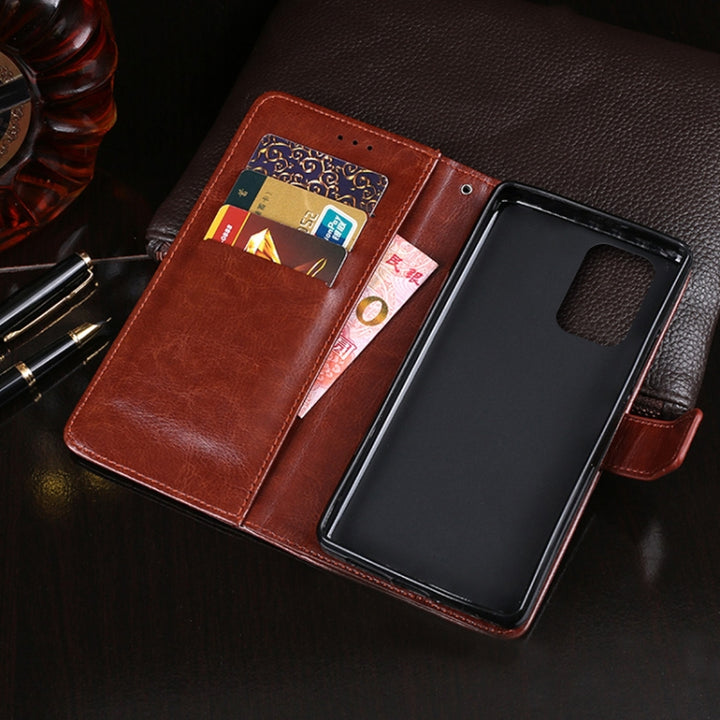 idewei Crazy Horse Texture Horizontal Flip Leather Case with Holder & Card Slots & Wallet, For OPPO A95 5G, For OPPO Realme 8 5G, For OPPO Realme Q3 Pro, For TCL 10 5G UW