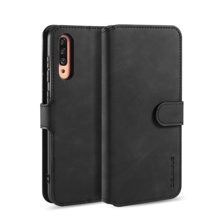 DG.MING Retro Oil Side Horizontal Flip Case with Holder & Card Slots & Wallet, For Huawei Mate 30 Pro, For Xiaomi Redmi 8A, For Galaxy A70s, For OnePlus 7T