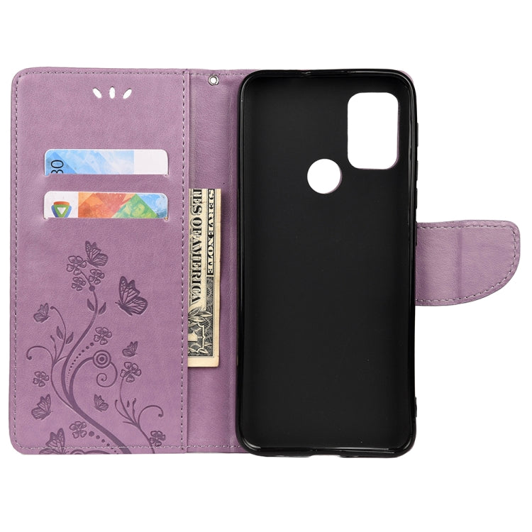 Butterfly Flower Pattern Horizontal Flip Leather Case with Holder & Card Slots & Wallet, For Motorola Moto G30, For Nokia 5.4, For Xiaomi Redmi Note 10 Pro, For Xiaomi Redmi Note 10 5G