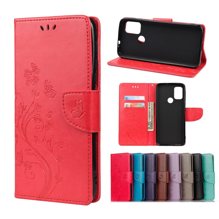 Butterfly Flower Pattern Horizontal Flip Leather Case with Holder & Card Slots & Wallet, For Motorola Moto G30, For Nokia 5.4, For Xiaomi Redmi Note 10 Pro, For Xiaomi Redmi Note 10 5G