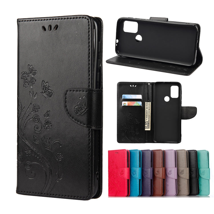 Butterfly Flower Pattern Horizontal Flip Leather Case with Holder & Card Slots & Wallet, For Motorola Moto G30, For Nokia 5.4, For Xiaomi Redmi Note 10 Pro, For Xiaomi Redmi Note 10 5G