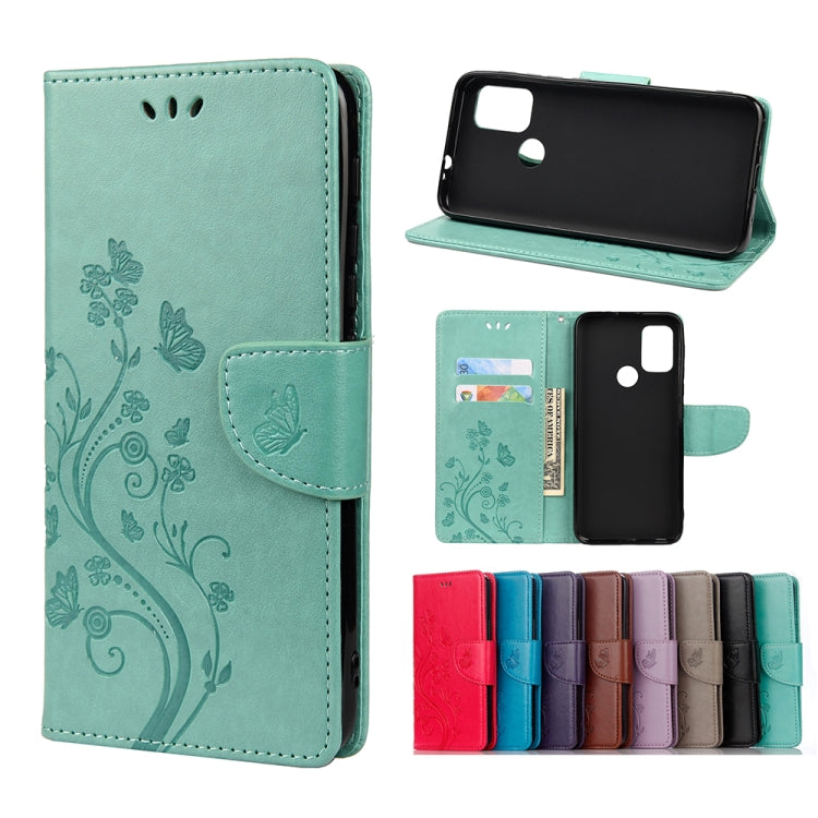 Butterfly Flower Pattern Horizontal Flip Leather Case with Holder & Card Slots & Wallet, For Motorola Moto G30, For Nokia 5.4, For Xiaomi Redmi Note 10 Pro, For Xiaomi Redmi Note 10 5G