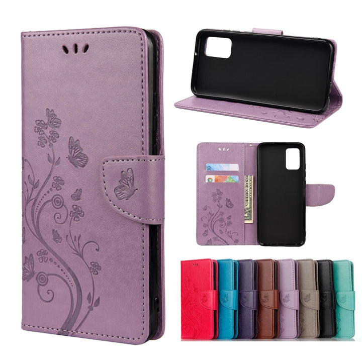 Butterfly Flower Pattern Horizontal Flip Leather Case with Holder & Card Slots & Wallet, For Motorola Moto G30, For Nokia 5.4, For Xiaomi Redmi Note 10 Pro, For Xiaomi Redmi Note 10 5G