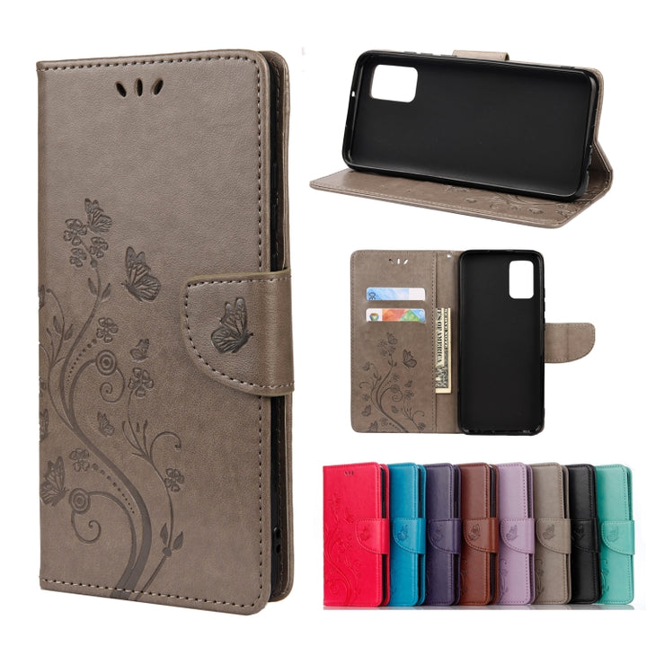 Butterfly Flower Pattern Horizontal Flip Leather Case with Holder & Card Slots & Wallet, For Motorola Moto G30, For Nokia 5.4, For Xiaomi Redmi Note 10 Pro, For Xiaomi Redmi Note 10 5G