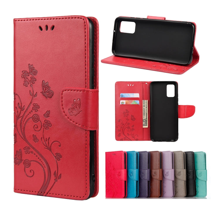 Butterfly Flower Pattern Horizontal Flip Leather Case with Holder & Card Slots & Wallet, For Motorola Moto G30, For Nokia 5.4, For Xiaomi Redmi Note 10 Pro, For Xiaomi Redmi Note 10 5G