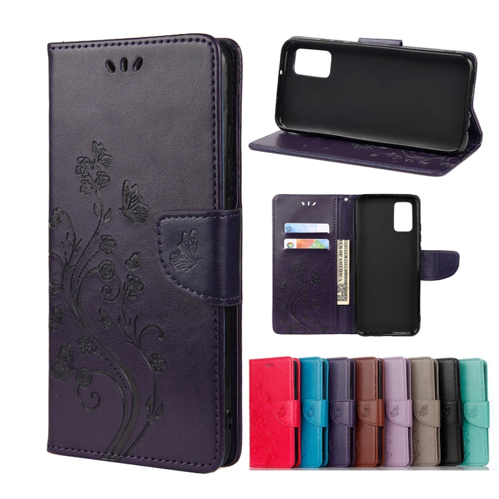 Butterfly Flower Pattern Horizontal Flip Leather Case with Holder & Card Slots & Wallet, For Motorola Moto G30, For Nokia 5.4, For Xiaomi Redmi Note 10 Pro, For Xiaomi Redmi Note 10 5G