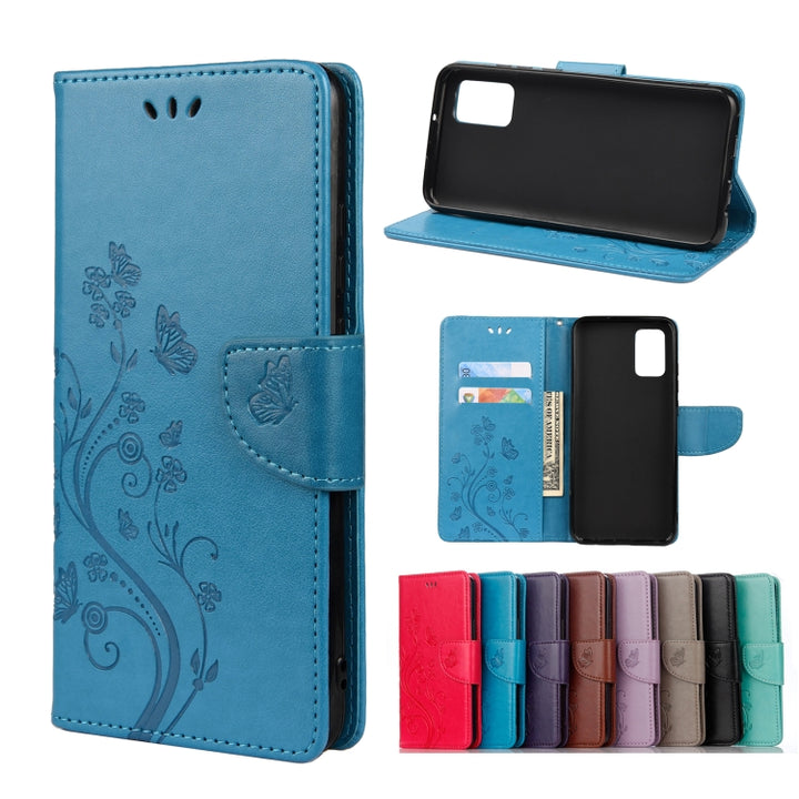 Butterfly Flower Pattern Horizontal Flip Leather Case with Holder & Card Slots & Wallet, For Motorola Moto G30, For Nokia 5.4, For Xiaomi Redmi Note 10 Pro, For Xiaomi Redmi Note 10 5G