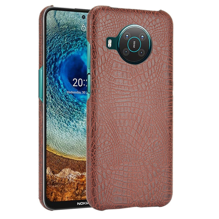 Shockproof Crocodile Texture PC + PU Case, For Xiaomi Redmi K40 / K40 Pro / Poco F3, For Nokia X10 / X20, For Xiaomi Mi 11 Ultra